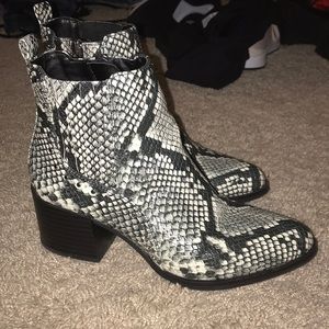 Sam Edelman snakeskin booties